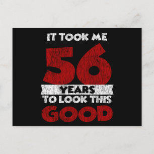 Cartão Postal 56 Anos De Aniversário Me Deixou Bem 56º Aniversár