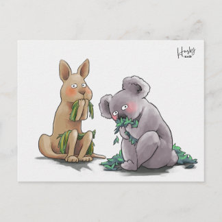 Cartão Postal 57: Koala e canguru