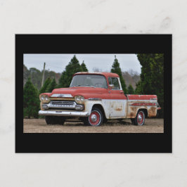 Cartão Postal 59 Chevy em uma Fazenda de Árvore de Natal do Arka