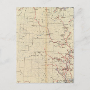 Cartão Postal 59 Rios navegáveis, rotas 1890