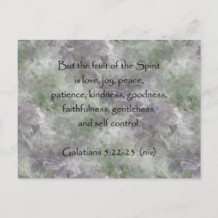 Cartão Postal 5:22 de Galatians - fruta de 23 ~ do espírito