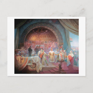 Cartão Postal #5 O Rei Boêmiano Premysl Otakar II, Mucha