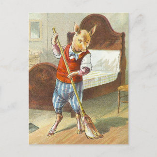 Cartão Postal 5 Pequenos Porcos: O Porco Doméstico