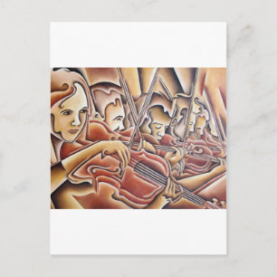 Cartão Postal 5 Violinos