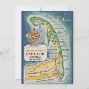 Cartão postal 5x7 de Cape Cod National Seashore