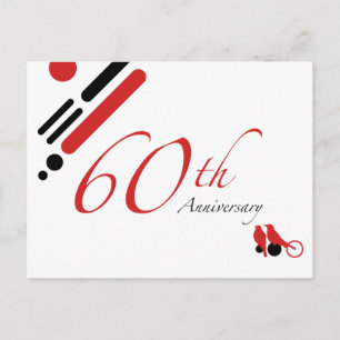 Cartão Postal 60.o Aniversário (aves mod)