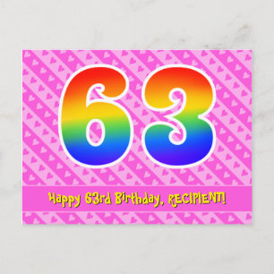 Cartão Postal 63º Aniversário: Listras Cor-de-Rosa & Corações, A