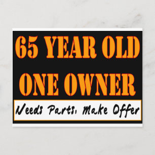 Cartão Postal 65 anos, um proprietário - precisa de peças, faça