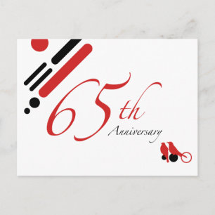 Cartão Postal 65.o Aniversário (aves mod)