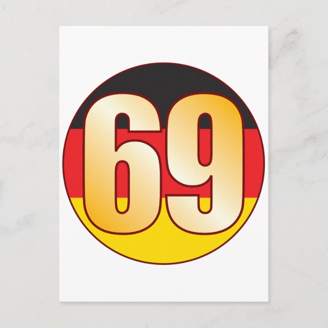 Cartão Postal 69 ALEMANHA Dourada (Frente)