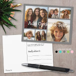 Cartão Postal 6 Colagem de Fotos Texto Opcional — CAN Editar Cin<br><div class="desc">Adicione seus fotos favoritos a este modelo divertido. Você pode usar fotos quadradas ou quaisquer fotos para esta grade.</div>