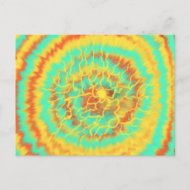 Cartão Postal 6 de Arte Amarelo Laranja Culto Aqua Jan 2018 HC (Frente)