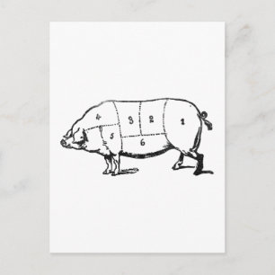 Cartão Postal 6 graus de bacon