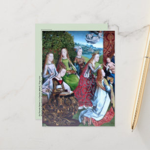 Cartão Postal 6 Santas Mulheres num Jardim (Metade esquerda: M 0