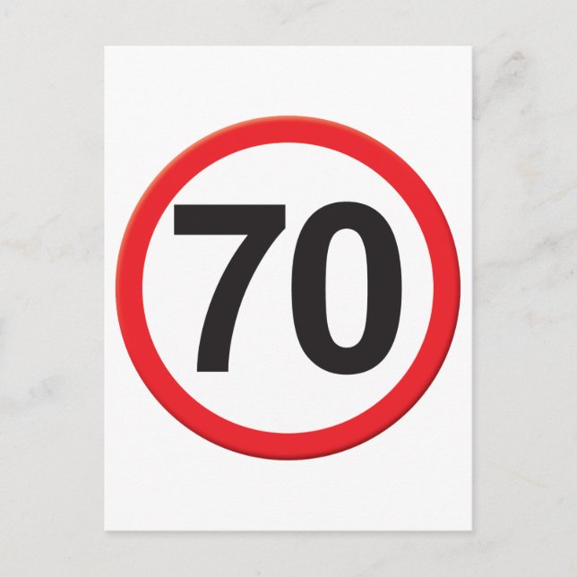 Cartão Postal 70 anos (Frente)