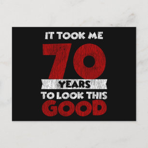 Cartão Postal 70 Anos De Aniversário Me Deixou Bem 70º Aniversár