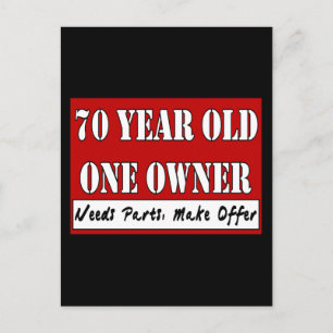 Cartão Postal 70 Anos, Um Proprietário - Precisa De Peças, Faça 