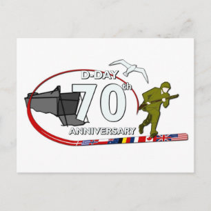 Cartão Postal 70ème anniversaire du Débarquement de Normandie