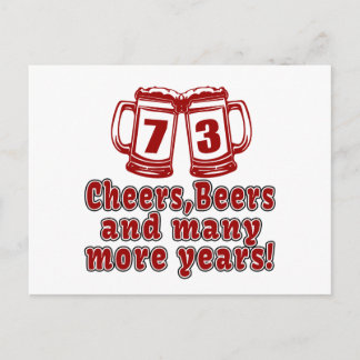 Cartão Postal 73 Aniversário de Cerveja