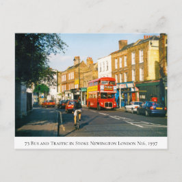 Cartão Postal 73 ônibus na Rua da Igreja na Tarde Sun, 1997