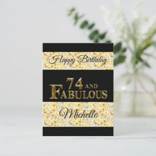 Cartão Postal 74.o aniversário