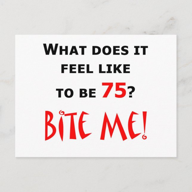Cartão Postal 75 Morde-Me! (Frente)