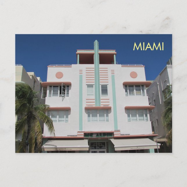Cartão postal 7 de arte em Miami (Frente)