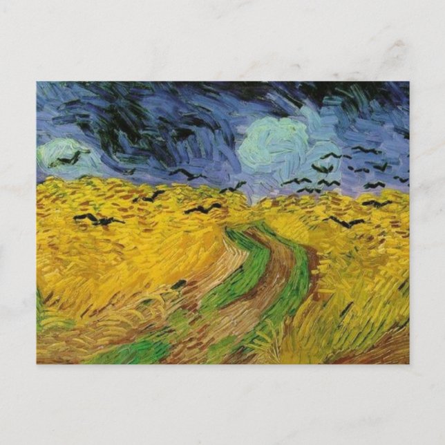 Cartão Postal 800px-vincent van gogh (1853-1890) - campo de trig (Frente)