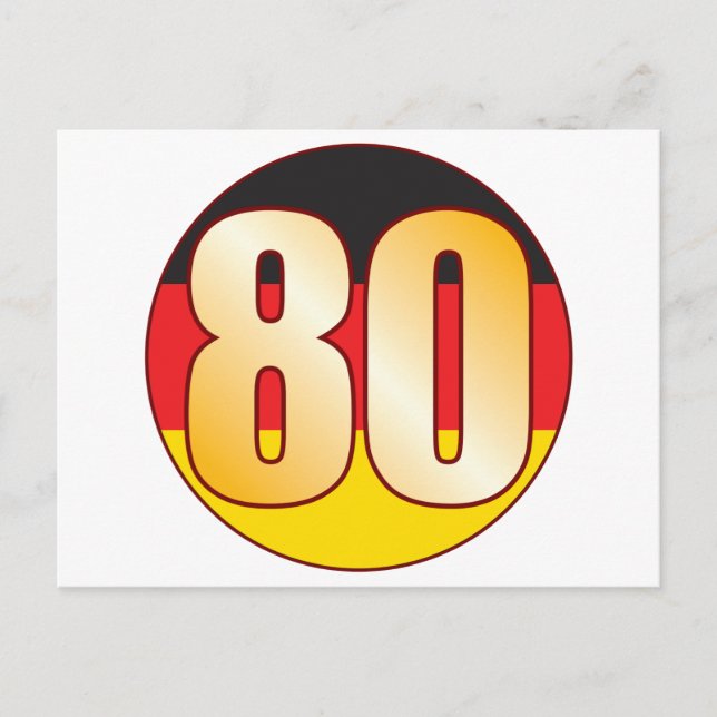 Cartão Postal 80 ALEMANHA Dourada (Frente)