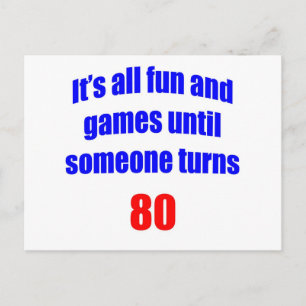 Cartão Postal 80 Alguém faz 80 anos