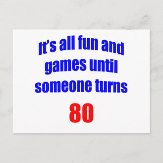 Cartão Postal 80 Alguém faz 80 anos