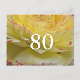 Cartão Postal 80 Birthday