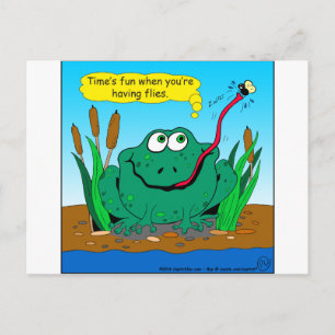 Cartão Postal 833 vezes voa cartoon