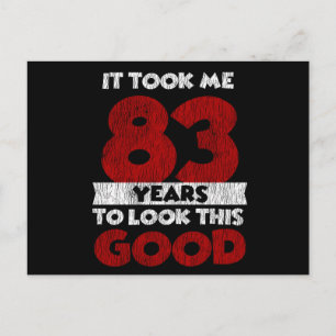 Cartão Postal 83 Anos De Aniversário Me Deixou Bem 83º Aniversár