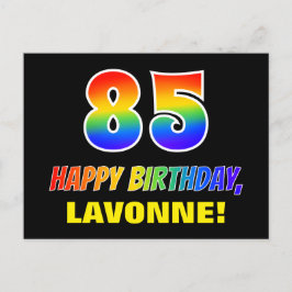 Cartão Postal 85.º aniversário: Negrito, Divertido, Simples, Arc