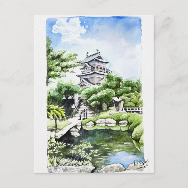 Cartão Postal 85: Castelo Takashima (Frente)