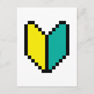 Cartão Postal 8 Bits Pixel Wakaba / Shoshinsha Mark