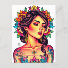 Cartão Postal 8 de março Dia Internacional da Mulher