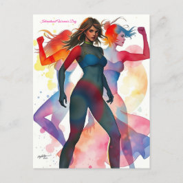 Cartão Postal 8 de março Dia Internacional da Mulher