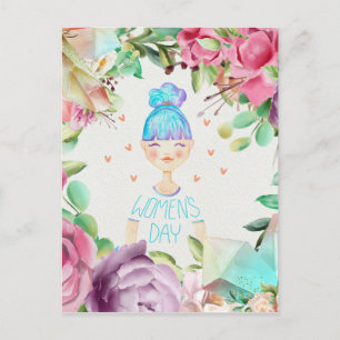 Cartão Postal 8 de março Dia Internacional da Mulher