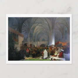 Cartão Postal #8 Mestre Jan Hus pregando na Capela de Belém