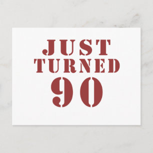 Cartão Postal 90 Acabou De Virar Aniversário