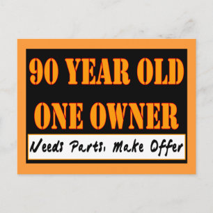 Cartão Postal 90 Anos, Um Proprietário - Precisa De Peças, Ofere
