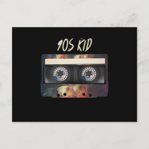 Cartão Postal 90s Vibe Mixtape Cassete BIrthday 90
