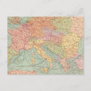 Cartão Postal 910 Linhas de Comunicação, Europa Central