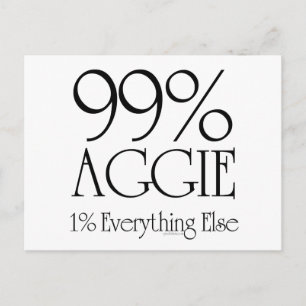 Cartão Postal 99% Aggie
