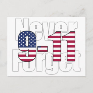Cartão Postal 9-11 Nunca Esquecer