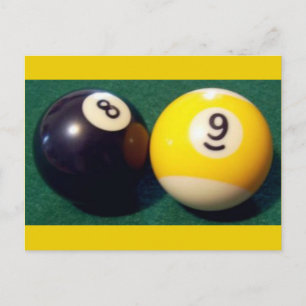 Cartão Postal 9-Ball-8-Ball
