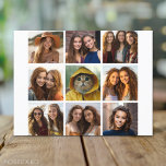 Cartão Postal 9 Colagem de Fotos ao Quadrado - Preto e Branco<br><div class="desc">Design preto e branco - Use suas fotos sem quadros nesta! Adicione suas fotos e instantâneos favoritos a esta faixa para obter um dispositivo de memória divertido. Uma maneira artística de mostrar seus melhores fotos de compartilhamento de fotos.</div>