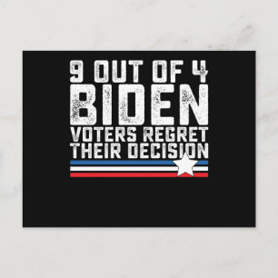 Cartão Postal 9 de 4 eleitores de Biden se arrependem de sua dec